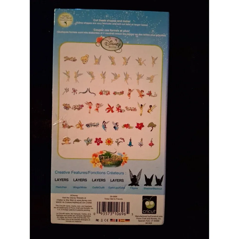 Disney Cricut Tinker Bell & Friends Cartridge